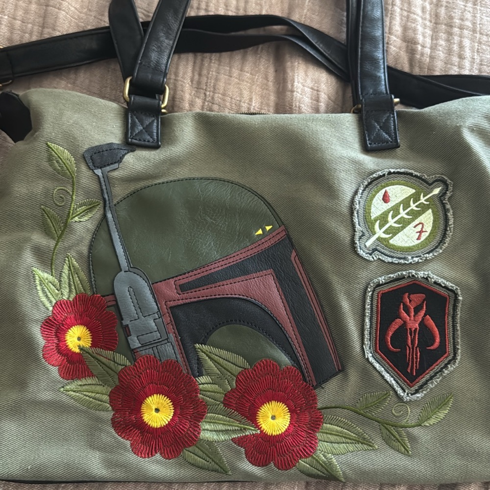 Loungefly Green and Black Tote Bag